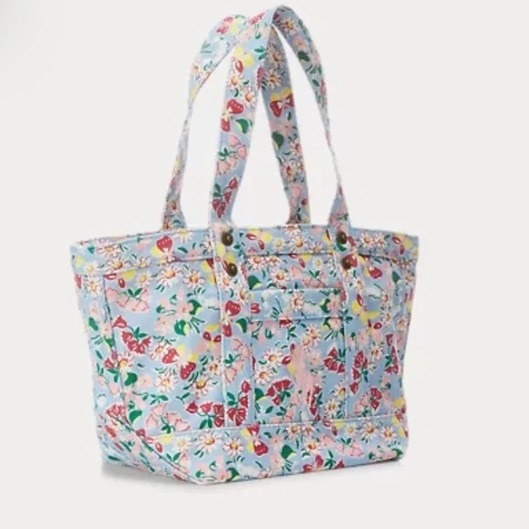 Polo Ralph Lauren Floral Small Tote NWT - Picture 2 of 9